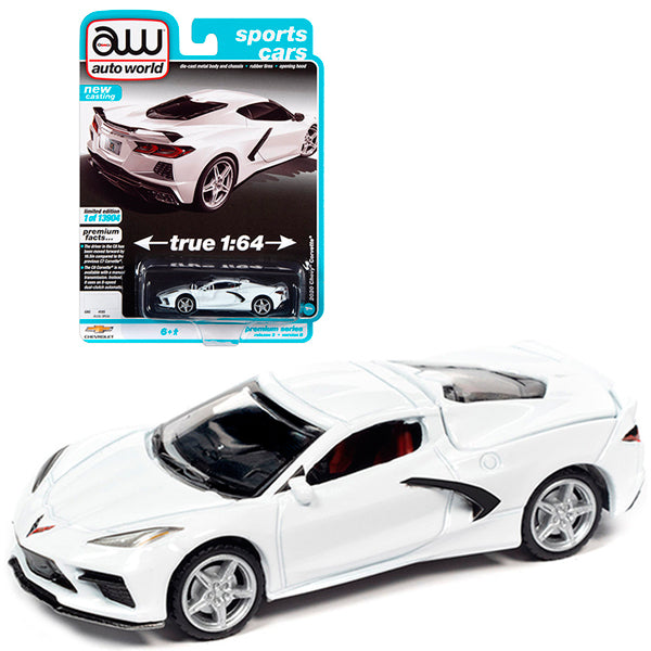 Auto World 2020 Chevy Corvette White (1:64 Scale)