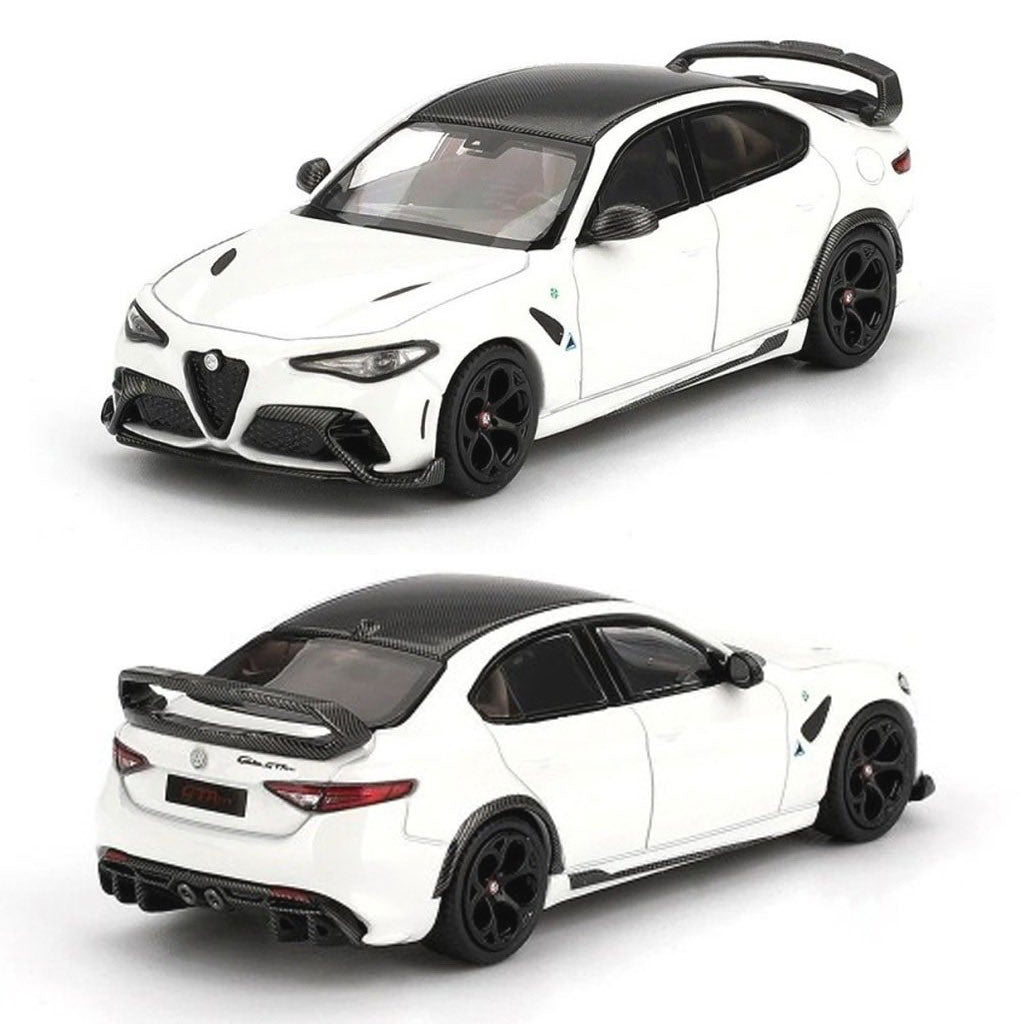 BBR Models Alfa Romeo Giulia GTAm White (1:64 Scale)