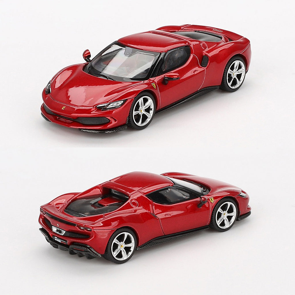 BBR Models Ferrari 296 GTB Rosso Imola Red (1:64 Scale)
