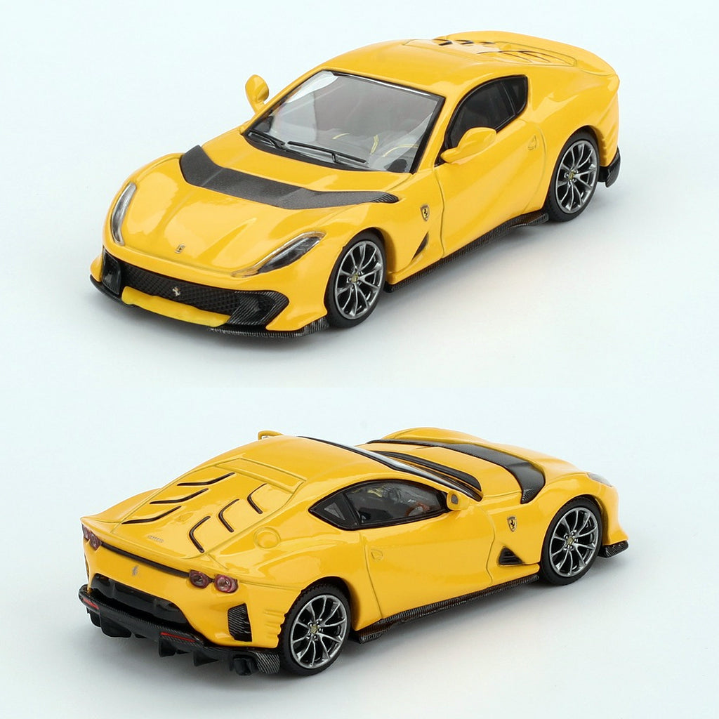 BBR Models Ferrari 812 Competizione Giallo Modena Yellow (1:64 Scale)
