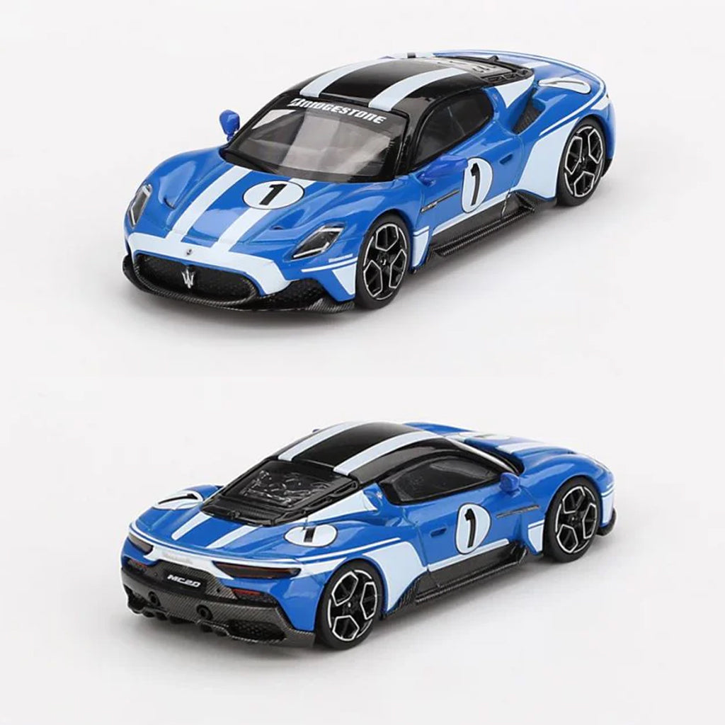 BBR Maserati MC20 #1 Maserati Performance Experience Blue (1:64)