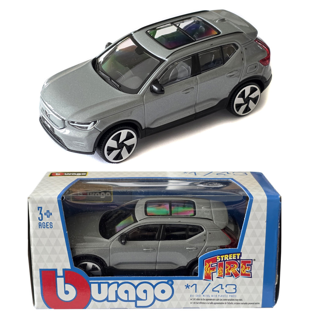 Bburago Volvo XC40 Grey (Street Fire Series) 1:43 Scale