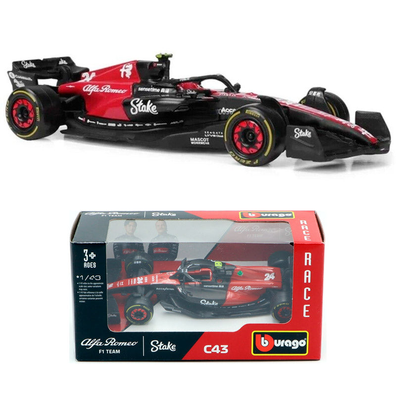 Bburago Alfa Romeo C43 F1 2023 #24 Zhou Guanyu (1:43)