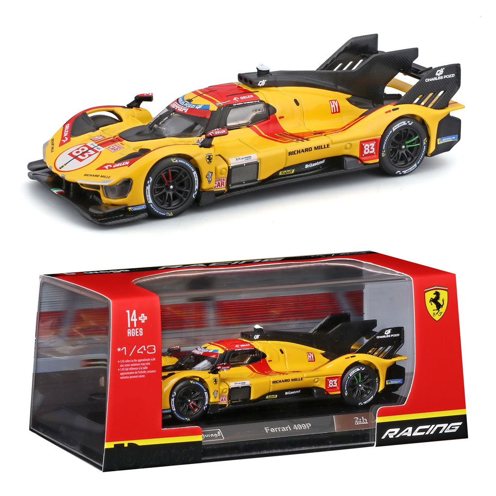 Bburago Ferrari 499P Hypercar #83 Le Mans 24H 2025 With Case (1:43)