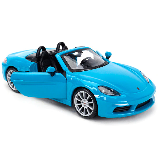 Bburago Porsche 718 Boxster Blue (1:24 Scale) (Box Little Tatty)