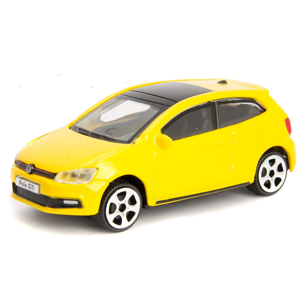 Bburago Volkswagen Polo GTI Mark 5 Yellow (Street Fire) 1:43 Scale
