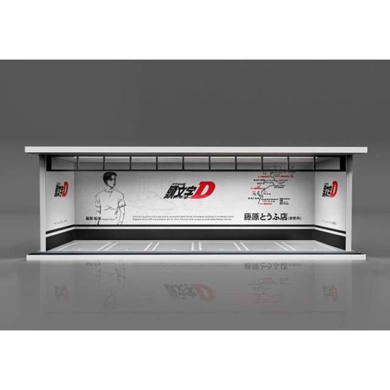 Black Box Diorama Parking Garage With LED Light - Initial D (1:64)