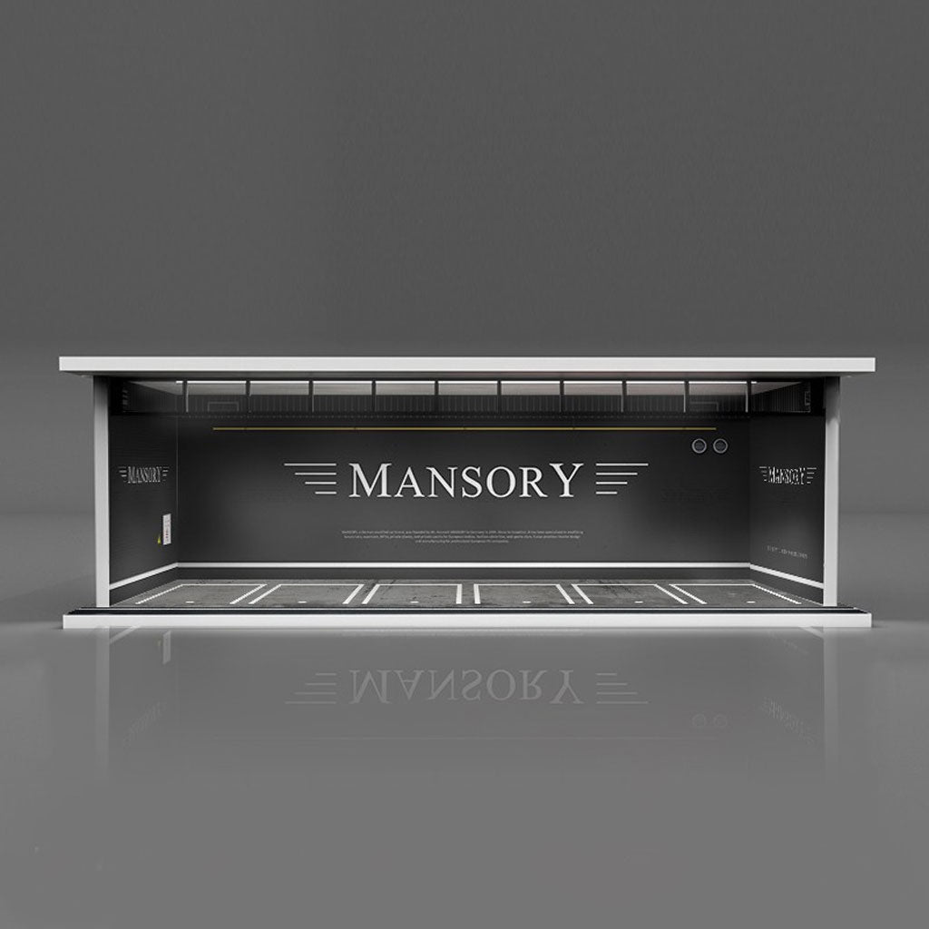Black Box Diorama Parking Garage With LED Light - Mansory (1:64 Scale)