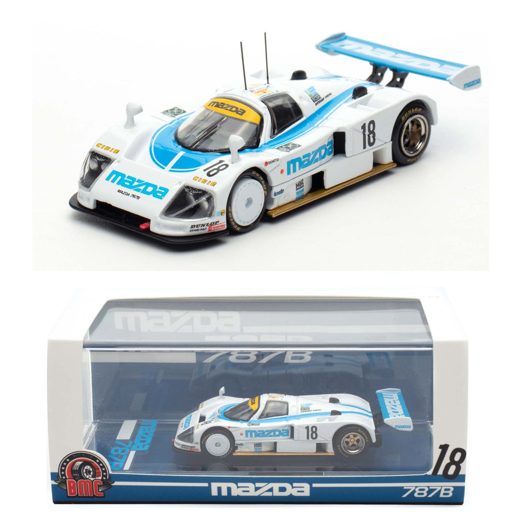 BM Creations Mazda 787B #18 White 1991 Le Mans 24 Hours (1:64 Scale)