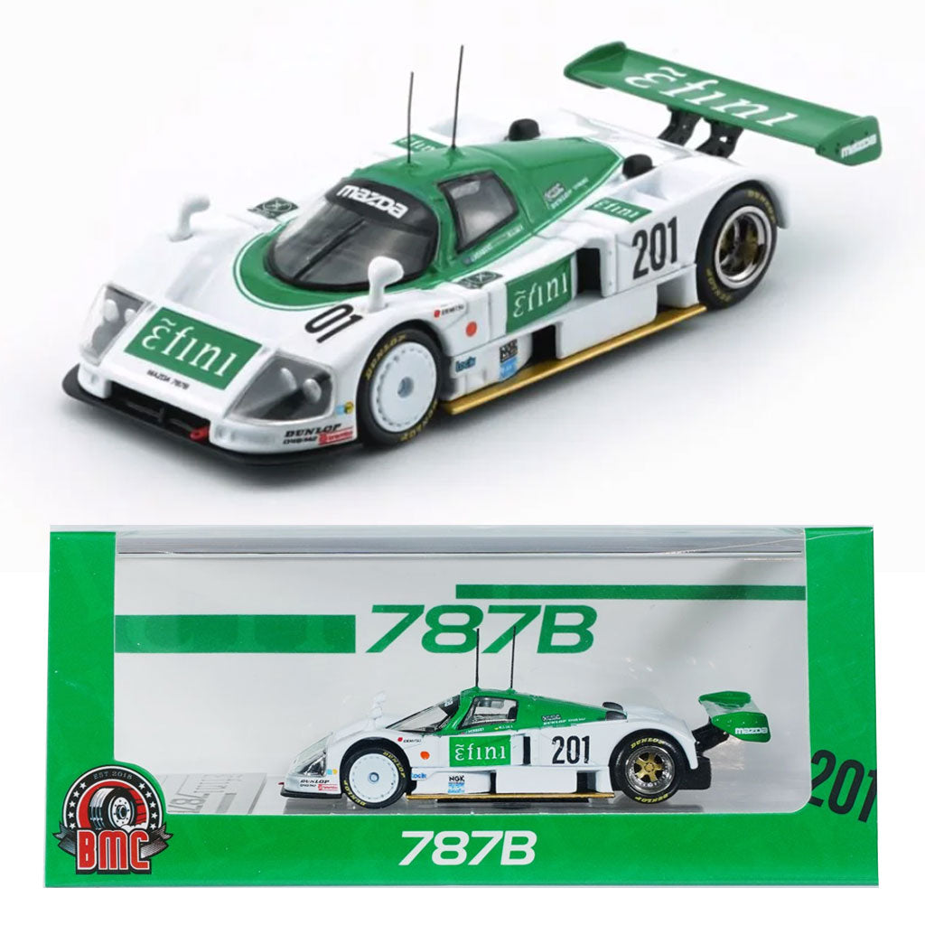 BM Creations Mazda 787B #201 White / Green Efini Livery JSPC (1:64
