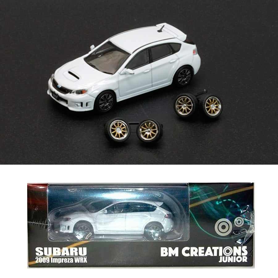 BM Creations Subaru Impreza WRX 2009 White (1:64 Scale)