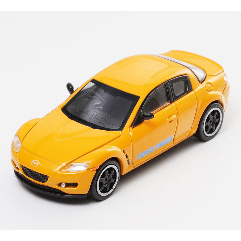 DCT Mazda RX-8 RHD Yellow (1:64 Scale)