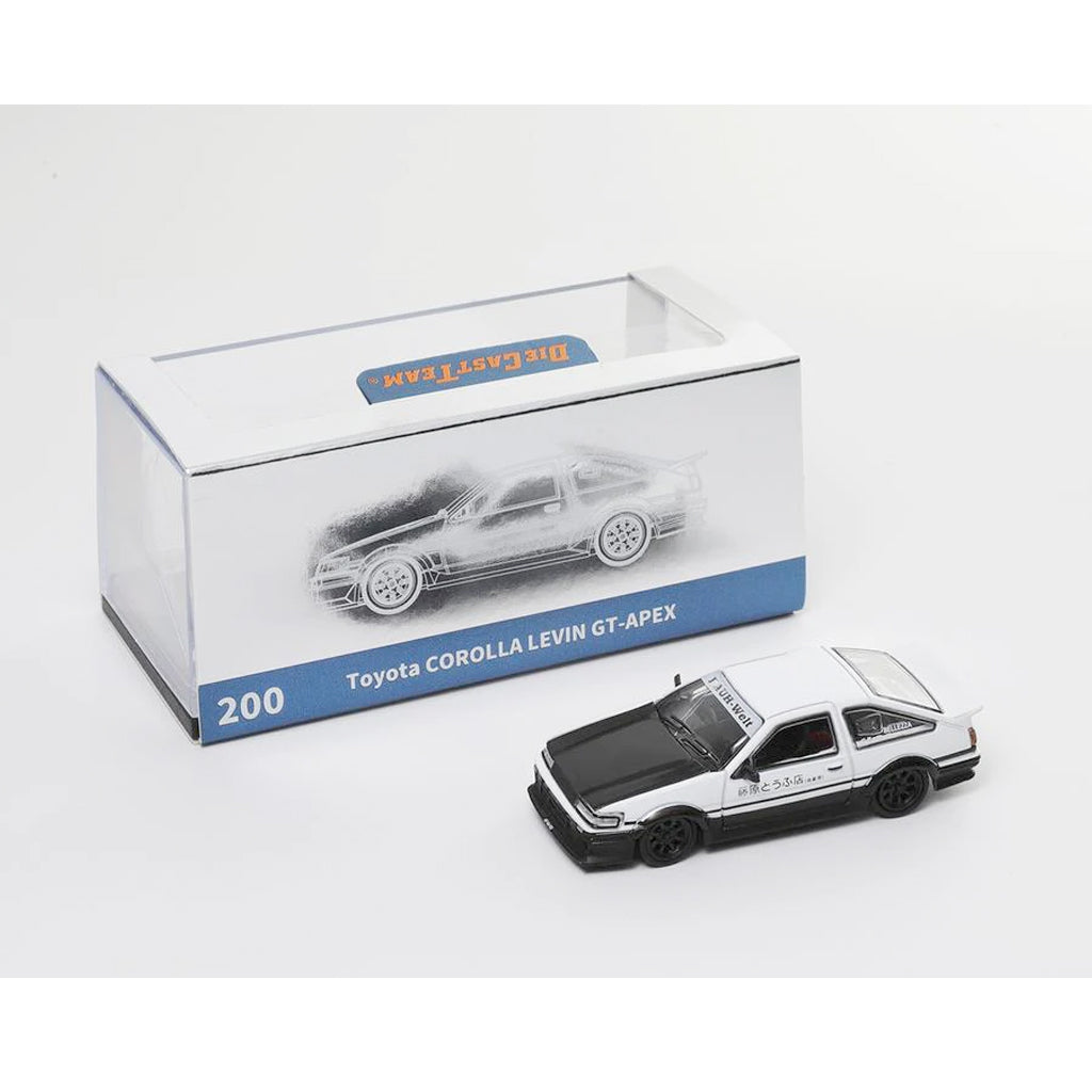 DCT Toyota Corolla Levin GT-APEX AE86 White / Black RHD (1:64