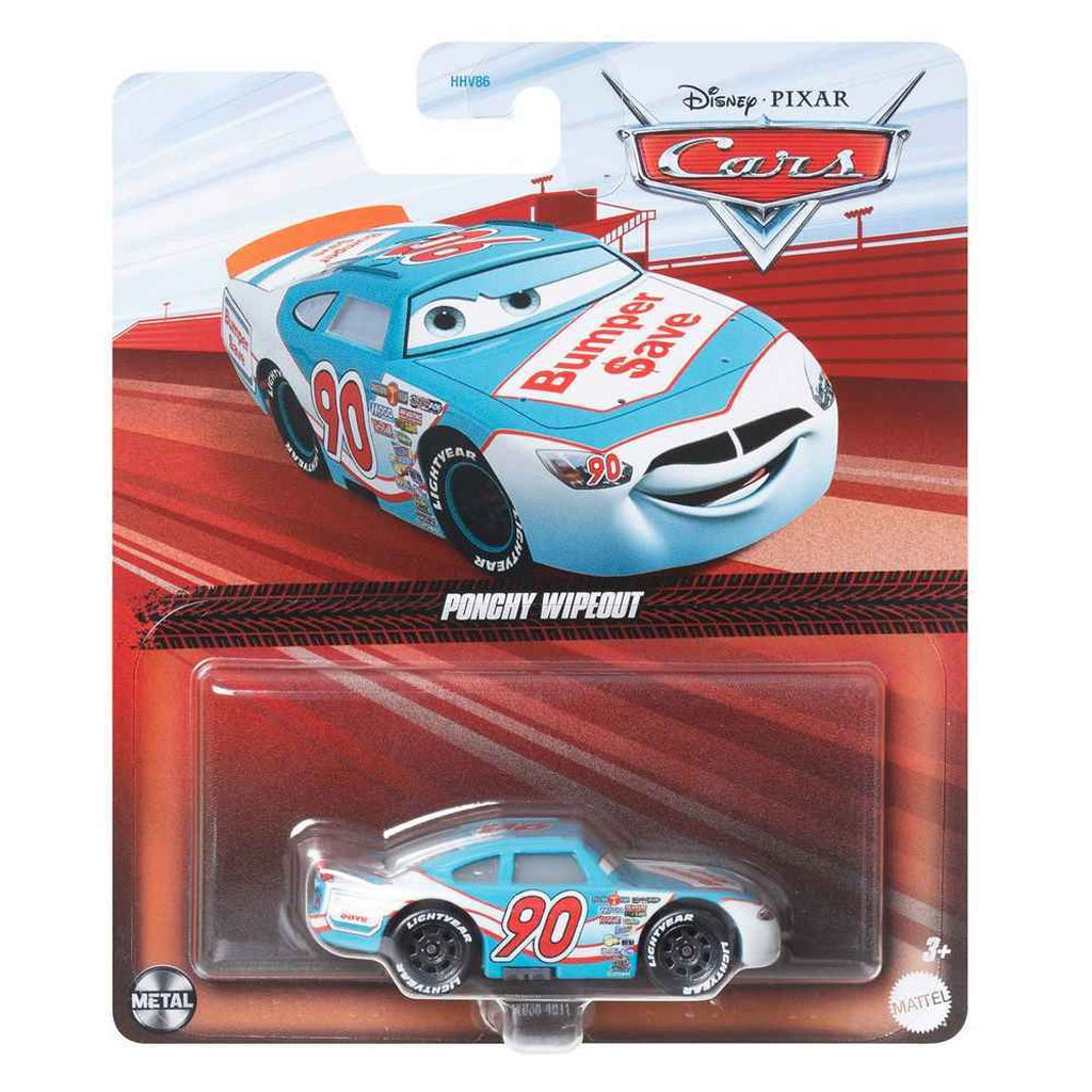 Disney Pixar Cars Diecast Vehicle - Ponchy Wipeout (1:55 Scale)