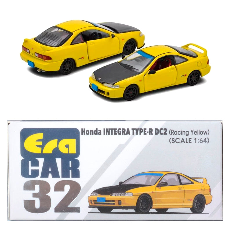 Era Car Honda Integra Type-R DC2 Racing Yellow (1/64)