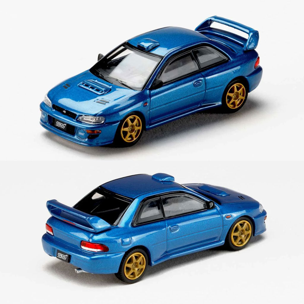 Hobby Japan Subaru Impreza 22B STI Version GC8 JDM Style Blue (1:64)