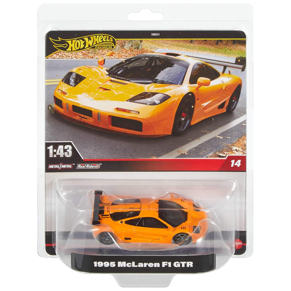 Hot Wheels Premium 1:43 - 1995 McLaren F1 GTR Orange (HWT15)