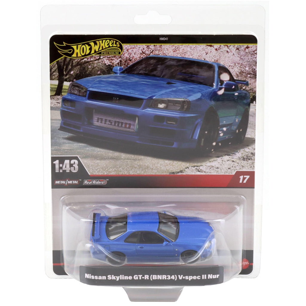 Hot Wheels Premium 1:43 - Nissan Skyline GT-R (BNR34) V-Spec II Nur