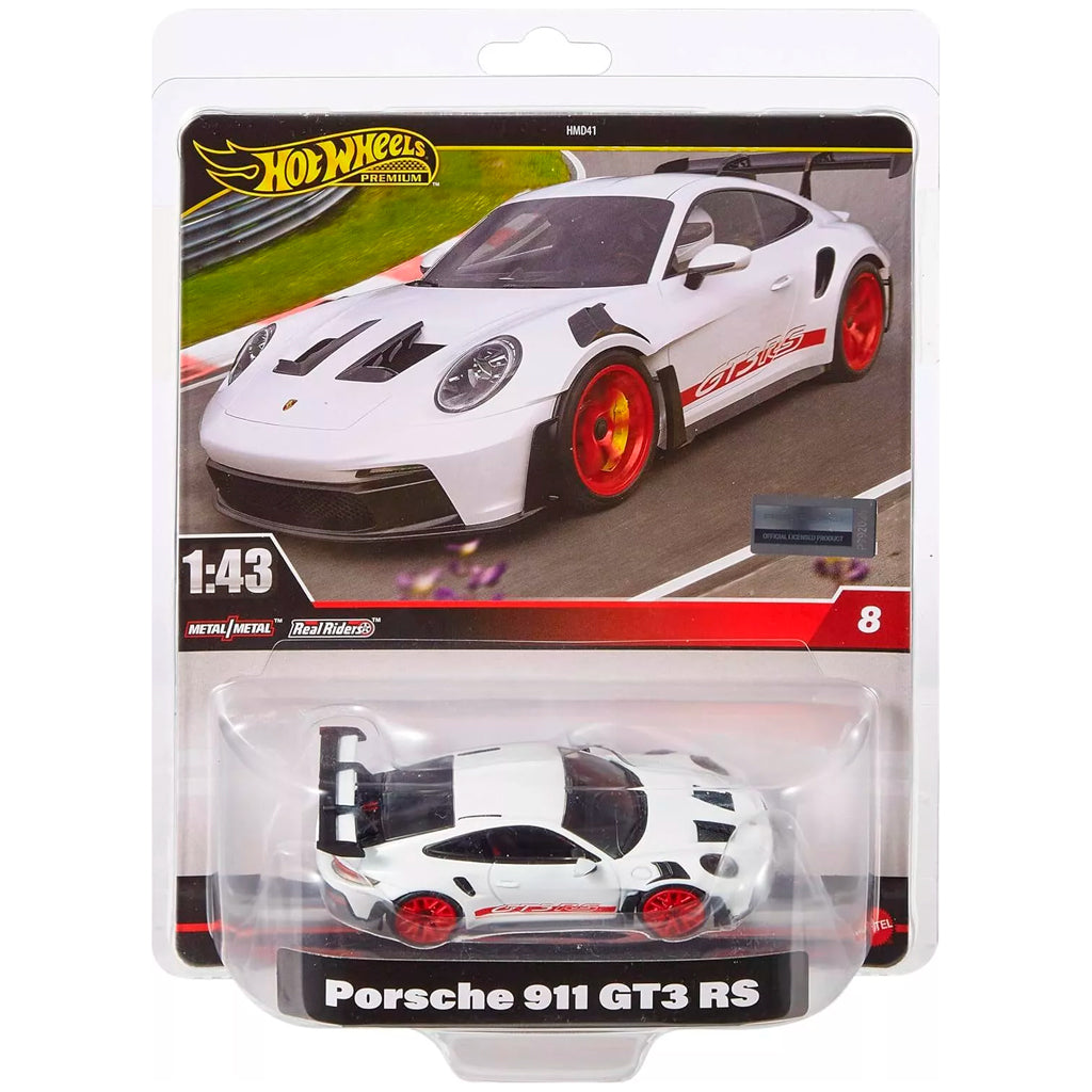 Hot Wheels Premium 1:43 Scale - Porsche 911 GT3 RS White