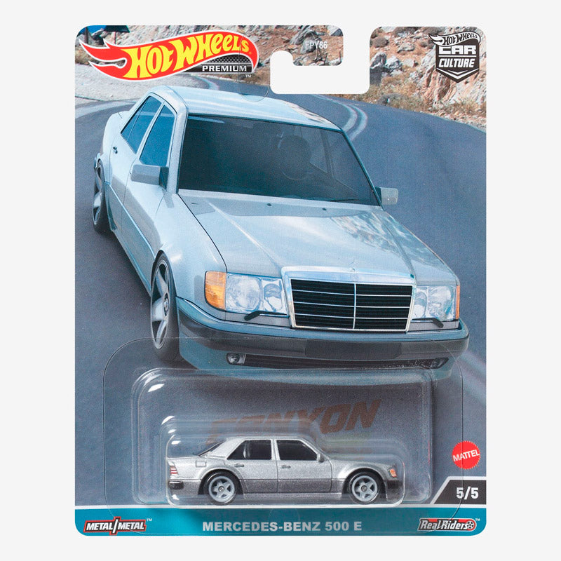 Hot Wheels Canyon Warriors - 5/5 - Mercedes-Benz 500 E Silver (HKC55)