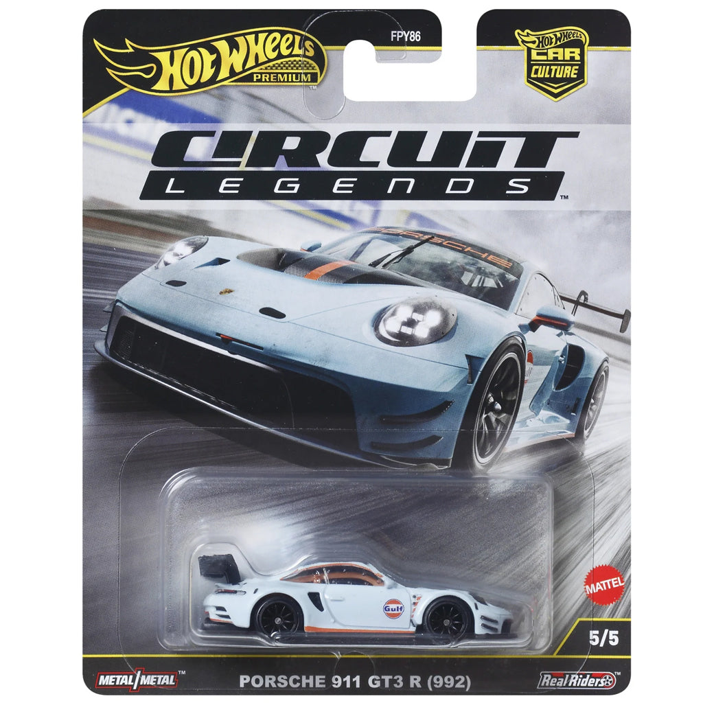 6台set ポルシェ 911 GT3 R 992 ガルフ ホットウィール Hot Wheels - Circuit Legends 2025 - 5/5 - Porsche 911 GT3 R (992