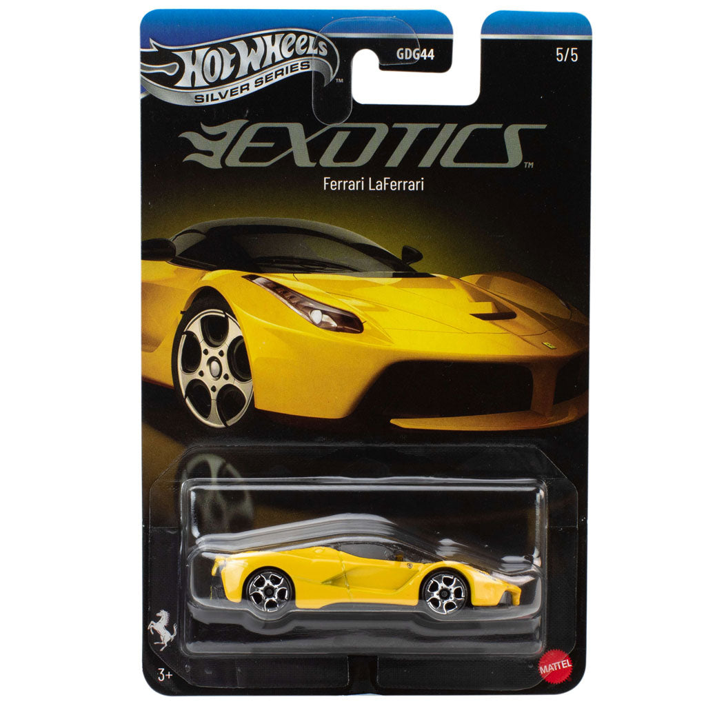 Hot Wheels Exotics 2026 Silver Series - 5/5 - Ferrari LaFerrari Yellow
