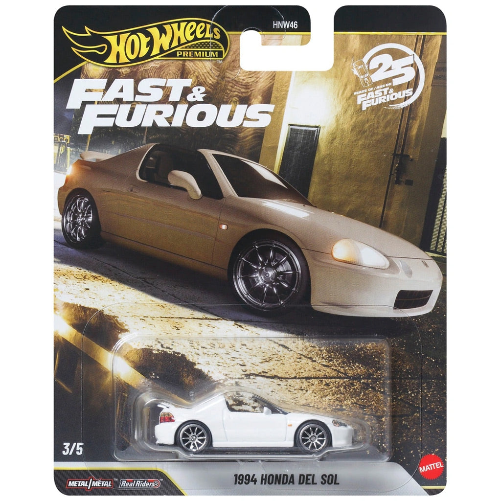 1994 Honda Del Sol Fast&Furious デルソル 10個 Hot Wheels Fast & Furious 2026 - 3/5 - 1994 Honda Del Sol White