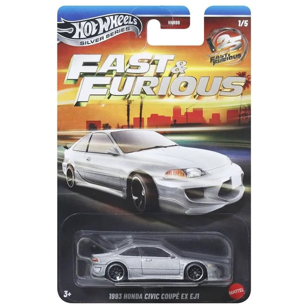 Hot Wheels Fast & Furious - Silver Anniversary 1/5 - 1993 Honda Civic Coupe EX EJ1