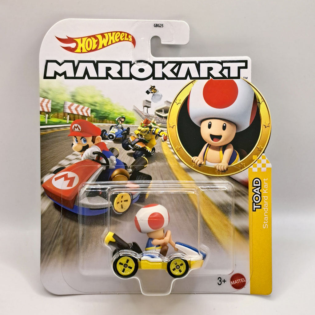 Hot Wheels Mario Kart - Toad With Standard Kart