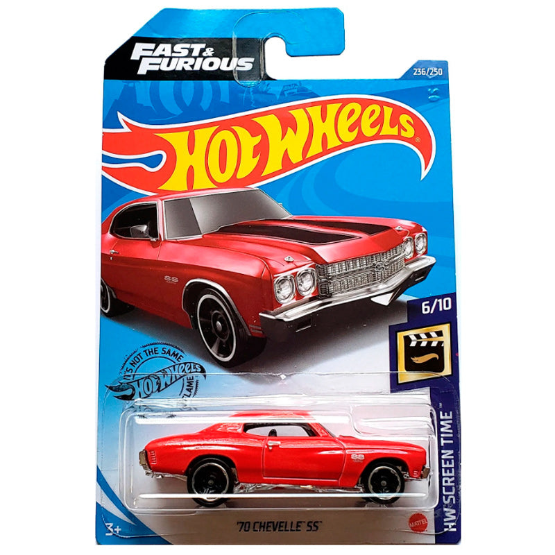 Hot Wheels - '70 Chevelle SS Red (HW Screen Time) (LC) (Tatty Card)