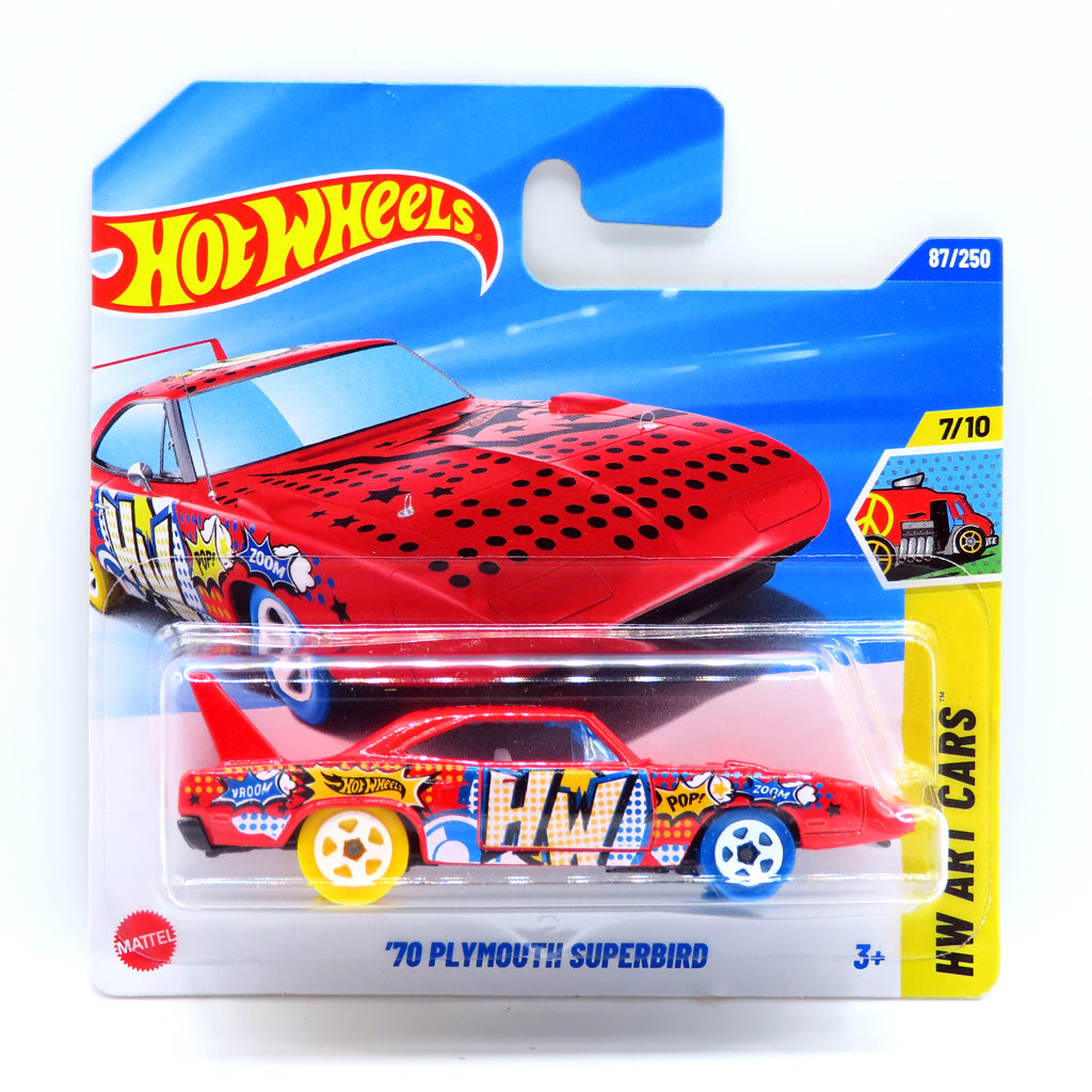 ミニカー Hot Wheels Plymouth Superbird 43 Hot Wheels - Plymouth Superbird Red (SC) HW Art Cars (Card Creased