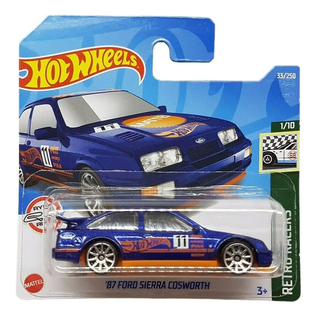 Hot Wheels - '87 Ford Sierra Cosworth (SC) Retro Racers (Card Creased)
