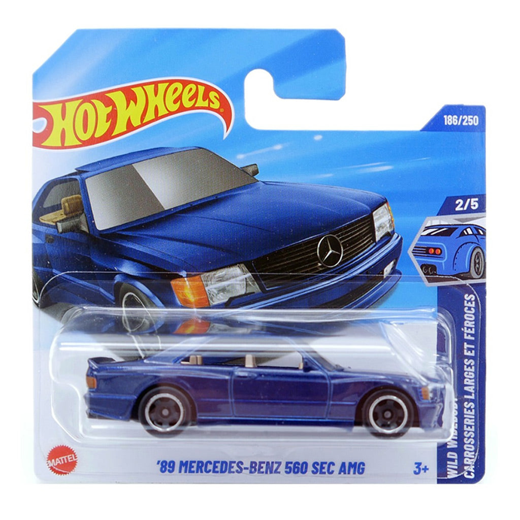 Hot Wheels - '89 Mercedes-Benz 560 SEC AMG Blue (SC) (Wild Widebody)