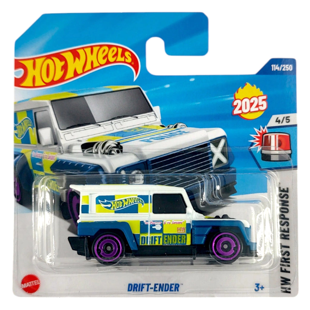 Hot Wheels - Drift-Ender White (SC) 2025 HW First Response (HYW27)