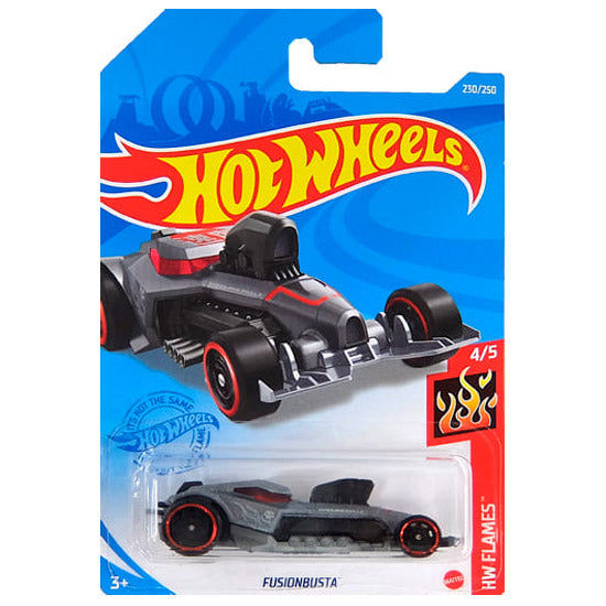 Hot Wheels - FusionBusta Grey (LC) GRX56 (HW Flames) (Card Creased)