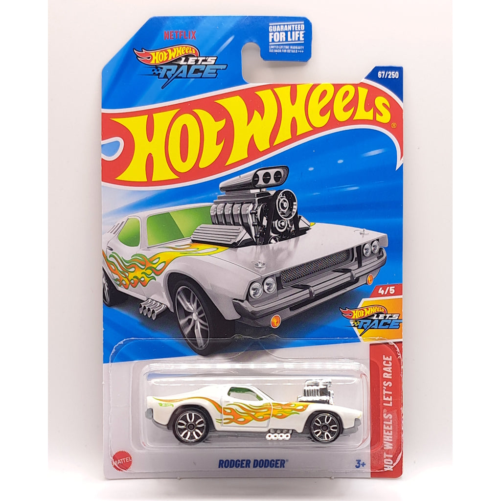 Hot Wheels - Rodger Dodger White (US LC) 2025 Lets Race (Card