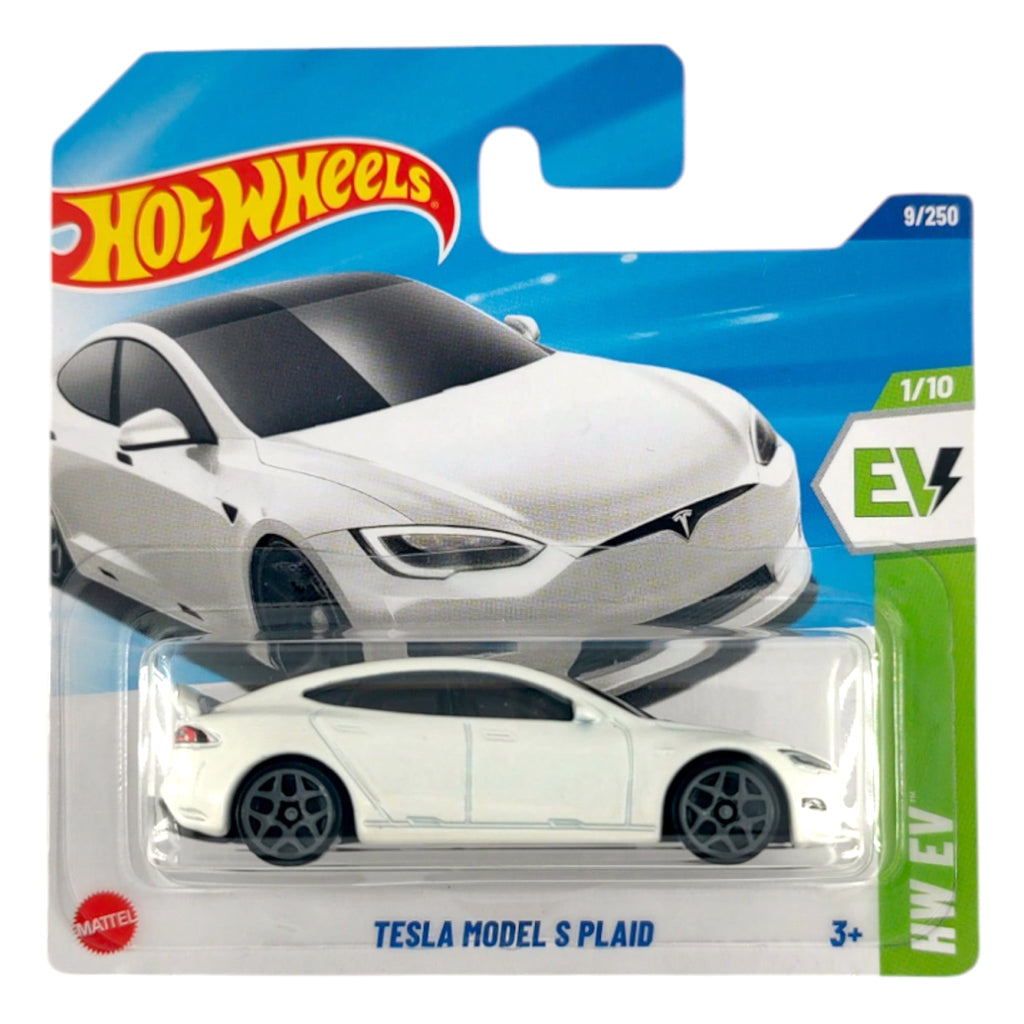 Hot Wheels - Tesla Model S Plaid White (SC) 2025 HW EV