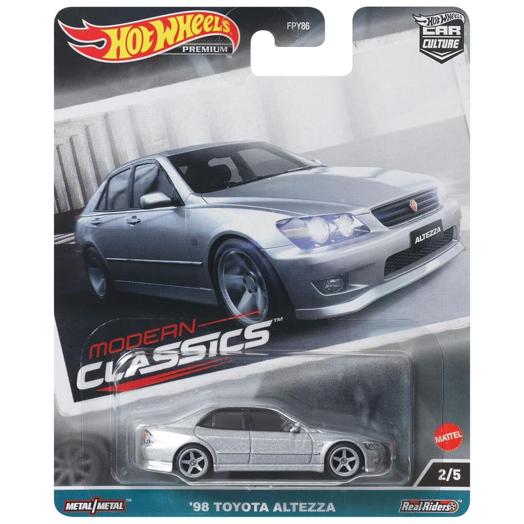 Hot Wheels Modern Classics 2023 - 2/5 - '98 Toyota Altezza Silver