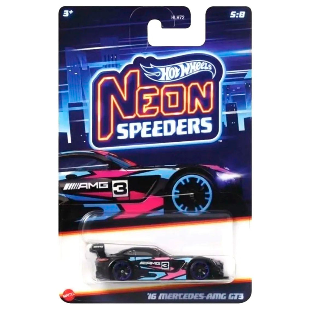 Hot Wheels Neon Speeders Assortment HLH72 – 1:64 Scale Diecast Cars (Nissan, Viper, BMW, And More!)