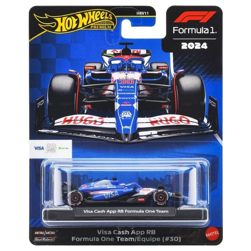 Hot Wheels Premium F1 - Visa Cash App RB F1 Team 2024 #30 Lawson
