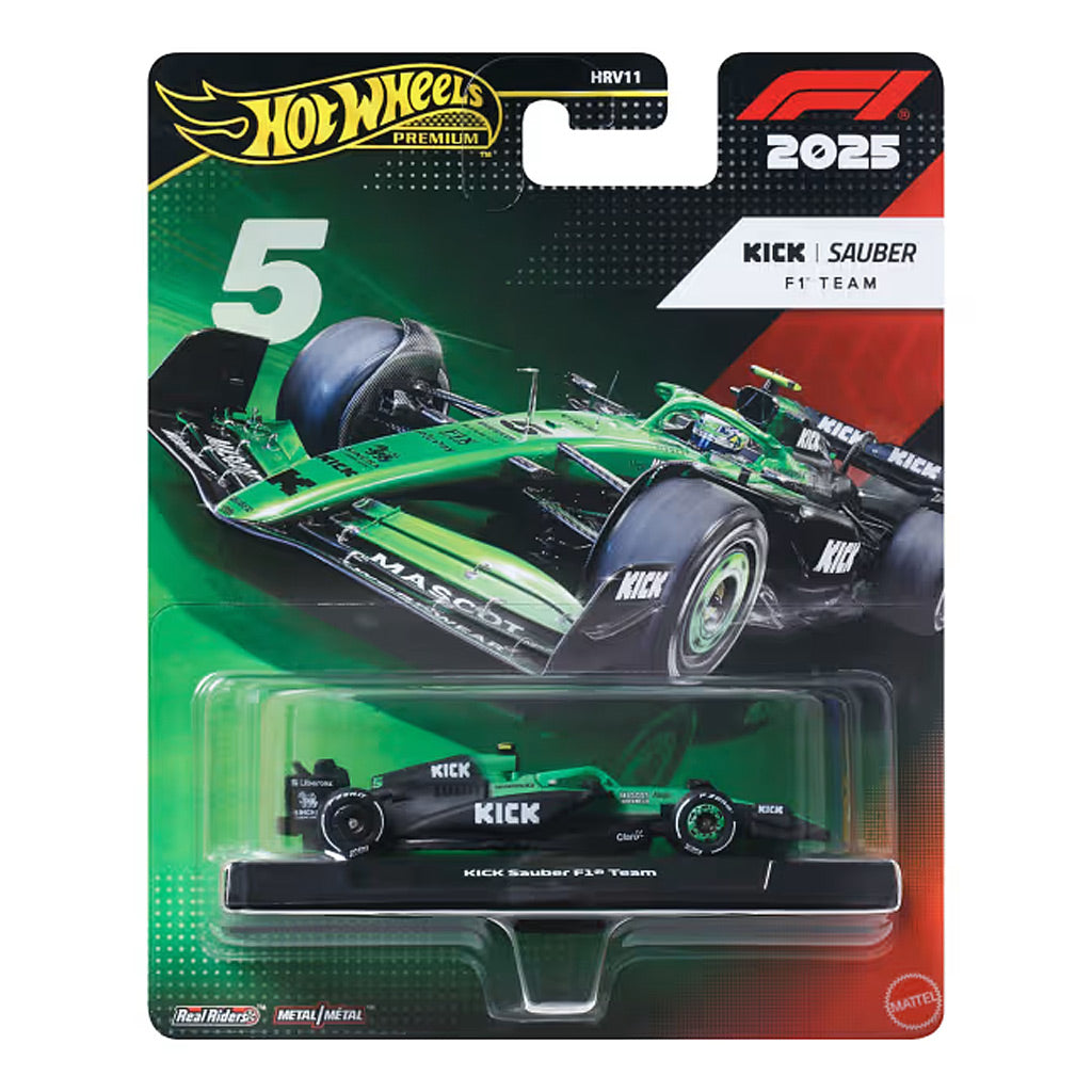 Hot Wheels Premium F1 Kick Sauber F1 Team #5 2025 Bortoleto (1:64)