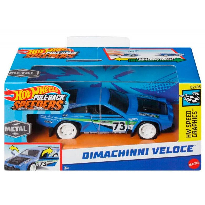 Hot Wheels Pull-Back Speeders - Dimachinni Veloce