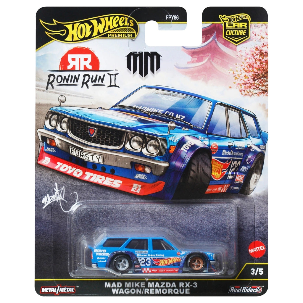 Hot Wheels Ronin Run II - 3/5 - Mad Mike Mazda RX-3 Wagon – AGR Models