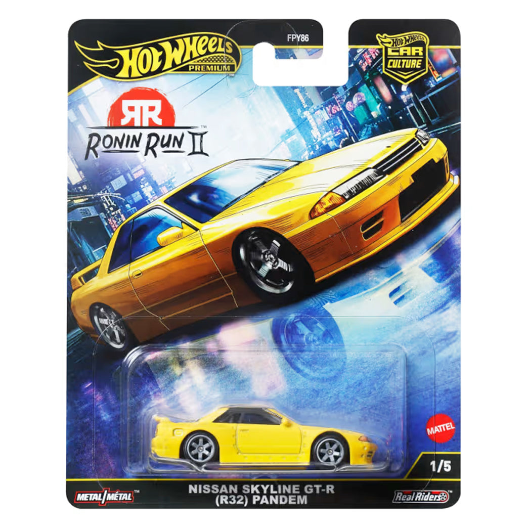 Hot Wheels Ronin Run II - 1/5 - Nissan Skyline GT-R R32 Pandem Yellow