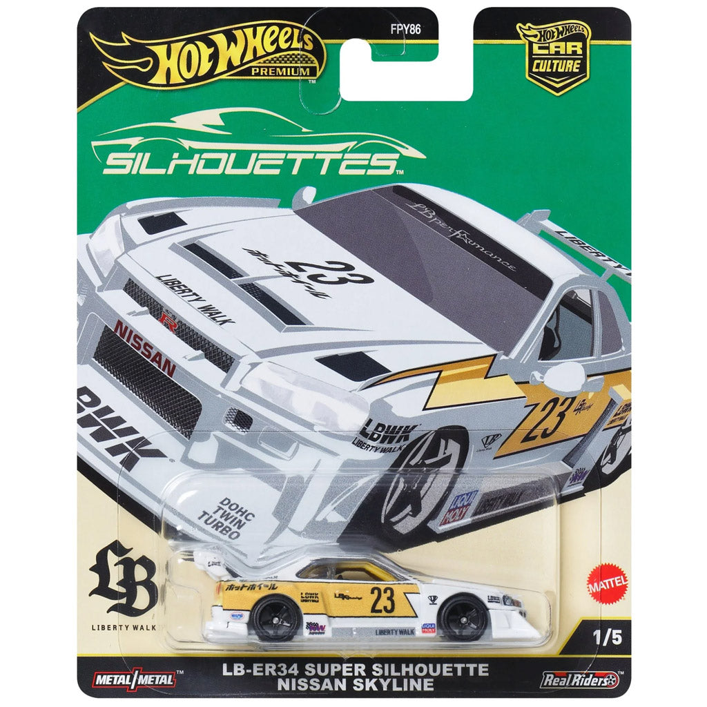 ミニカー LB SuperSilhouetteSKYLINE ER 34 TAS 2022 Hot Wheels Silhouettes - 1/5 - LB-ER34 Super Silhouette Nissan