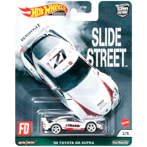 Hot Wheels Slide Street - '20 Toyota GR Supra (GRJ79) (Card Damaged)