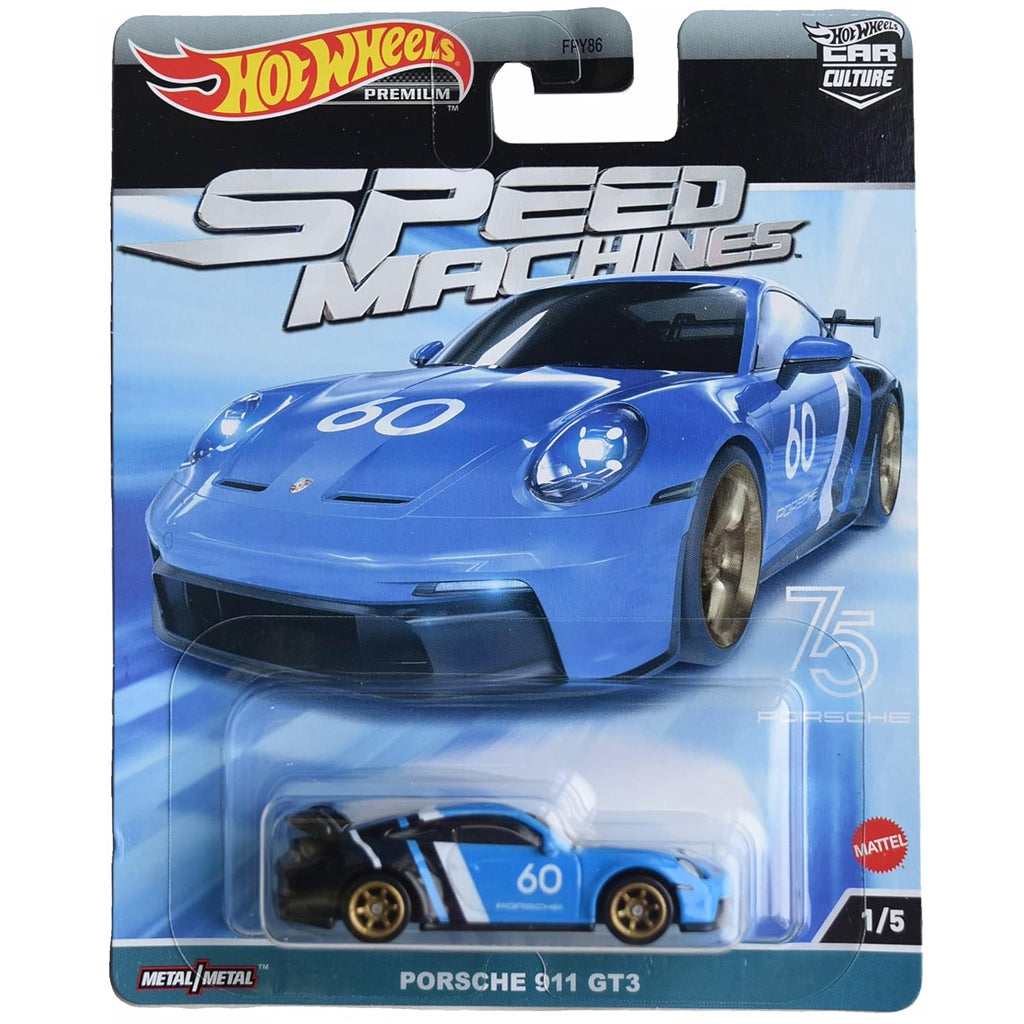 Hot Wheels - Speed Machines 2023 - Porsche 911 GT3 Blue