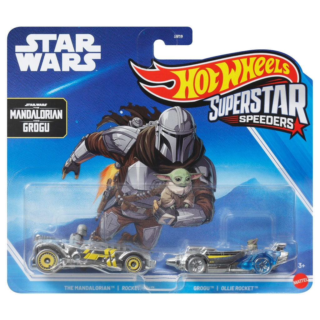 Hot Wheels Superstar Speeders 2 Pack - Star Wars Mandalorian & Grogu