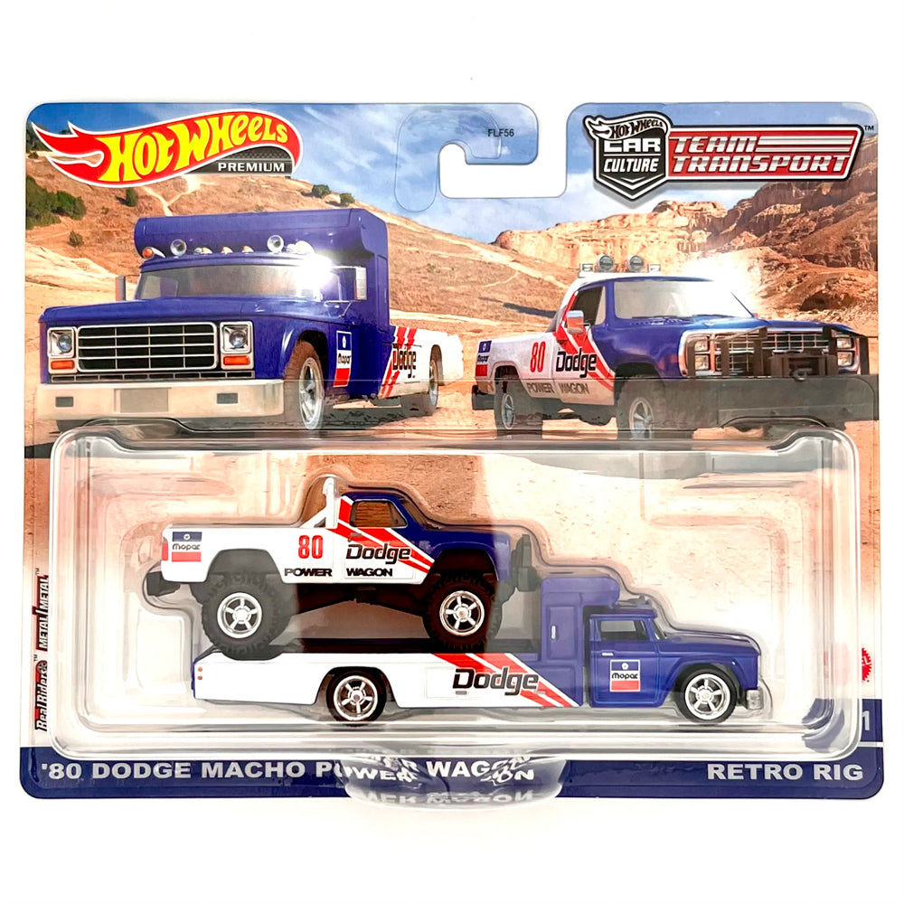 Hot Wheels Premium Team Transport - '80 Dodge Macho Power Wagon