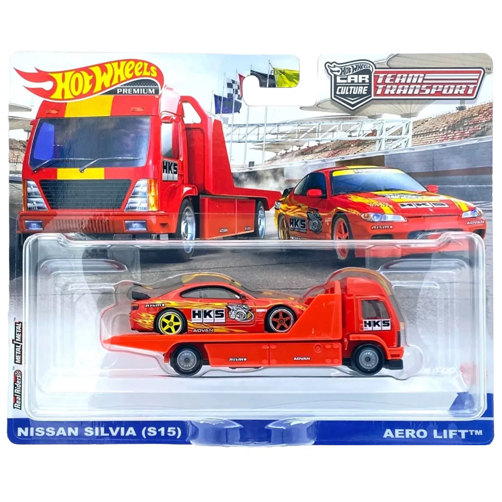 Hot Wheels Premium Team Transport Set #40 - Nissan Silvia S15